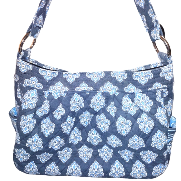 Vera Bradley Blue and White Shoulder Bag - Picture 2 of 4
